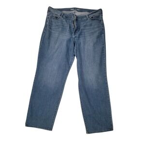 Old Navy Wow Loose High Rise Jeans Women 22 Long Blue Denim Medium Wash Wide Leg